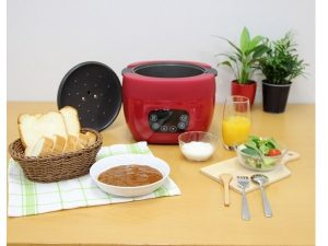 見た目もカワイイ！糖質カット炊飯もできる万能調理器を発売