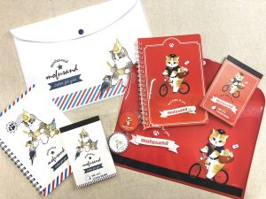 イラスト作家“ぢゅの”氏の猫イラストを使用した「もふにゃんこ文具」が 
