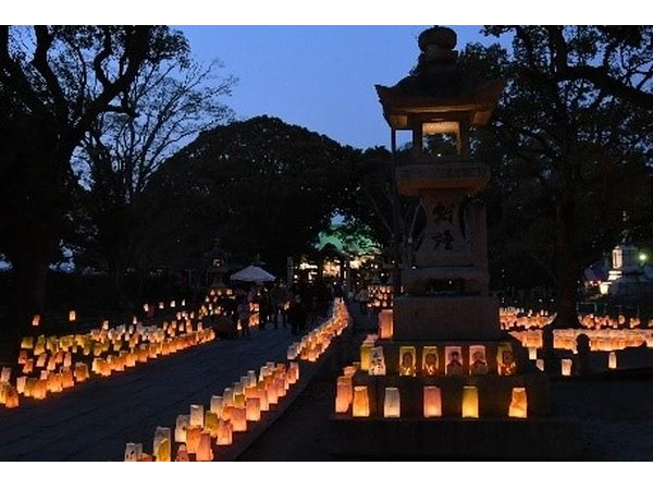 【福岡県久留米市】全国総本宮水天宮のお祭りが開催！社殿ライトアップやコンサートも実施