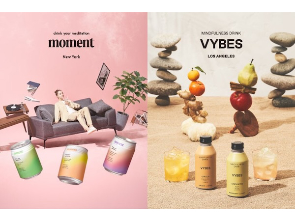 リラクゼーションドリンク「moment」＆「VYBES」、ナチュラルローソンにて販売