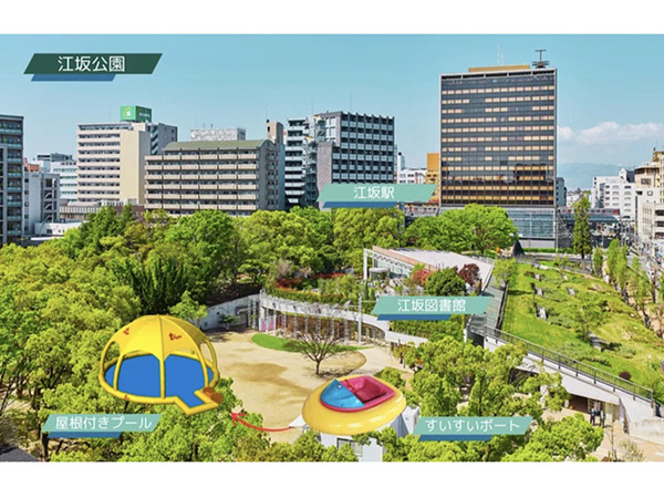 【大阪府吹田市】都市型公園で遠出しない涼しい夏休み！「江坂公園サマーフェス」夜9時まで開催