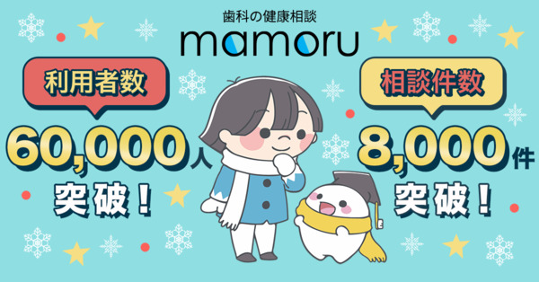 「歯科の健康相談 mamoru」アプリの利用者数が6万人を達成 ...