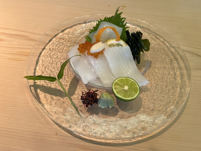 ヤリイカ糸造り1