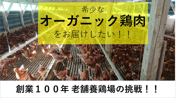 大分県のカジワラファームが、オーガニック鶏肉の生産販売に挑戦！クラファンSTART