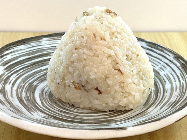 ❹梅ちりめんおこわ1